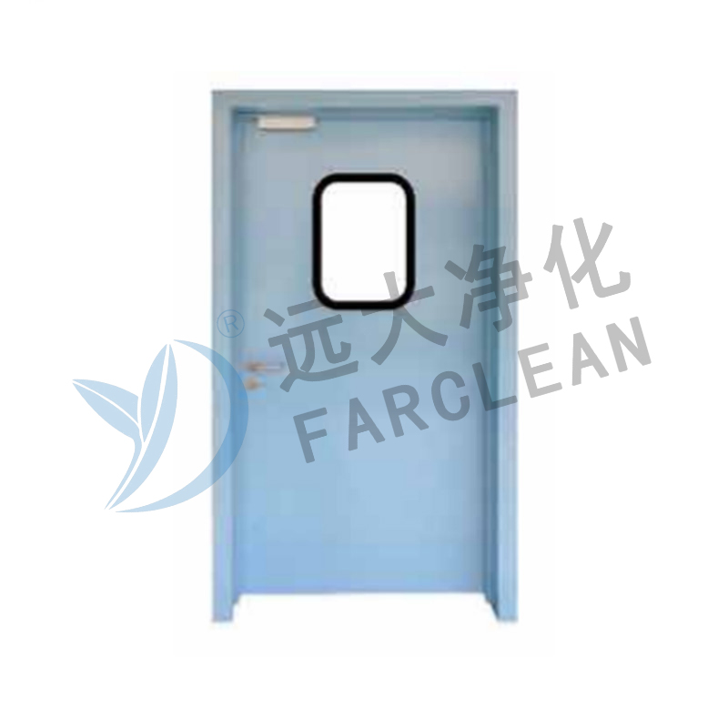 Portes simples pour salles blanches de génie civil