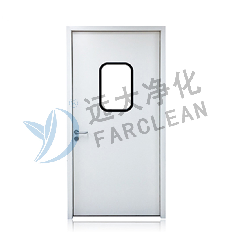 Porte simple de salle blanche de quille en acier léger