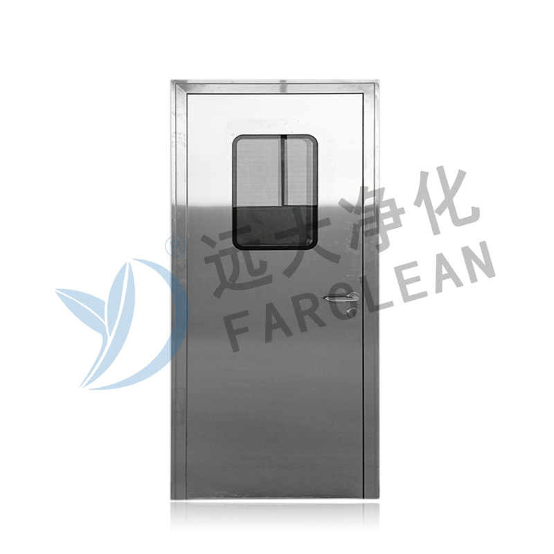 Portes de salle blanche en acier inoxydable