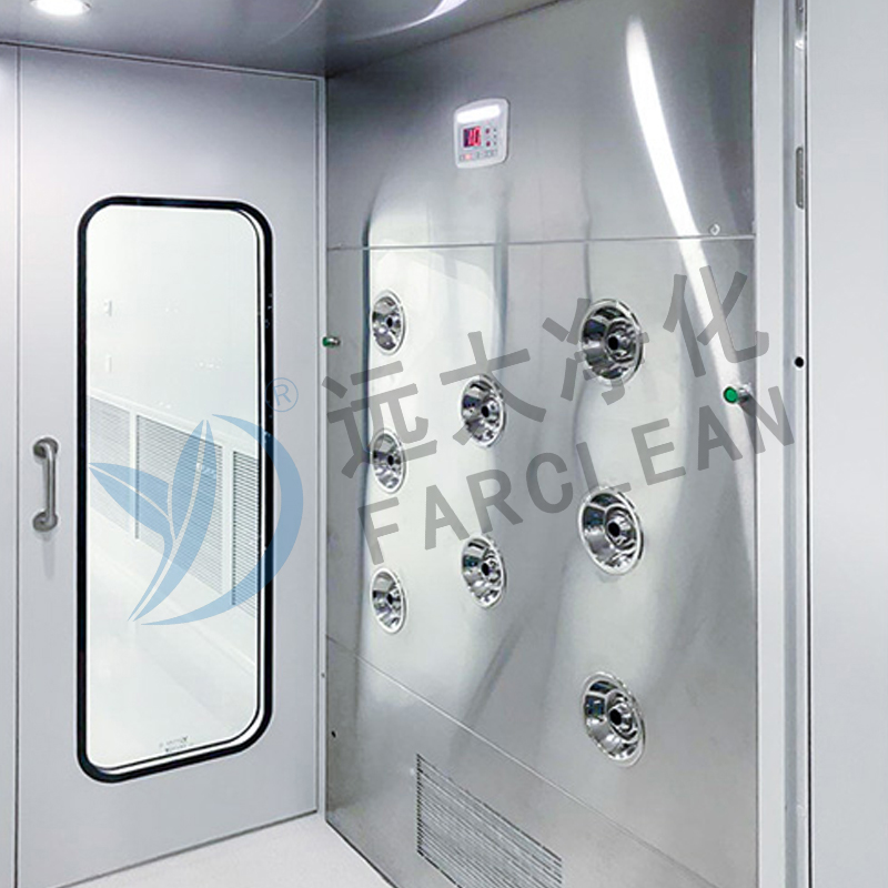 Salle de douche à air entièrement en acier inoxydable
