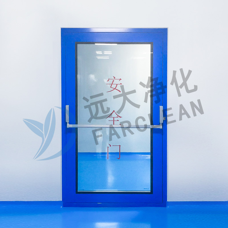 Grandes portes de sortie de secours en verre