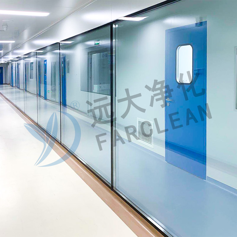 Fenêtre de salle blanche à double vitrage