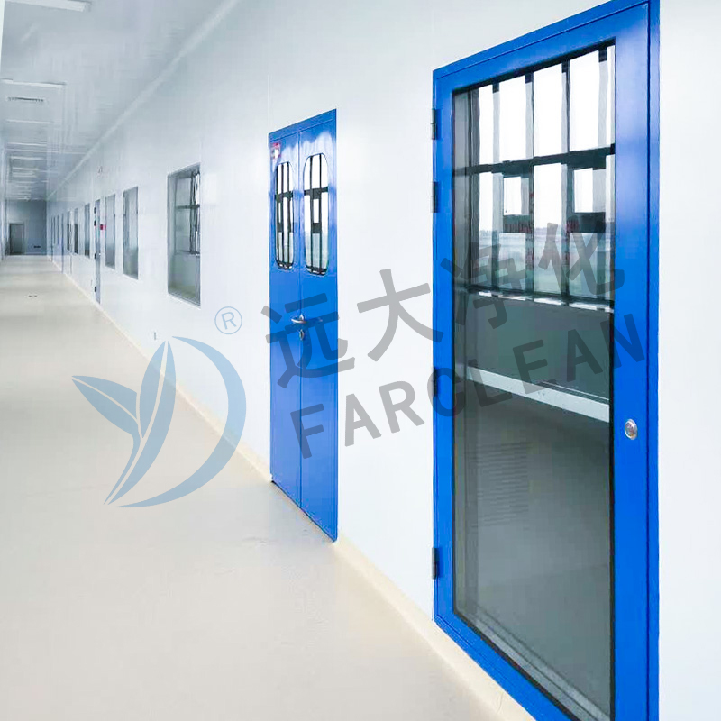 Grandes portes de sortie de secours en verre