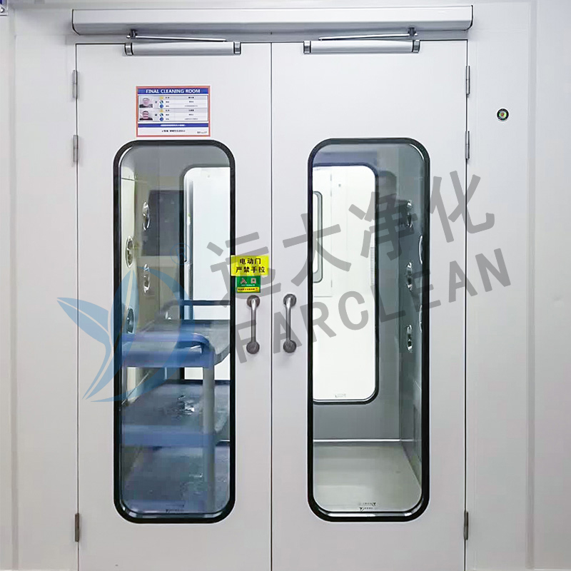 Douche d'air à porte coulissante à porte automatique