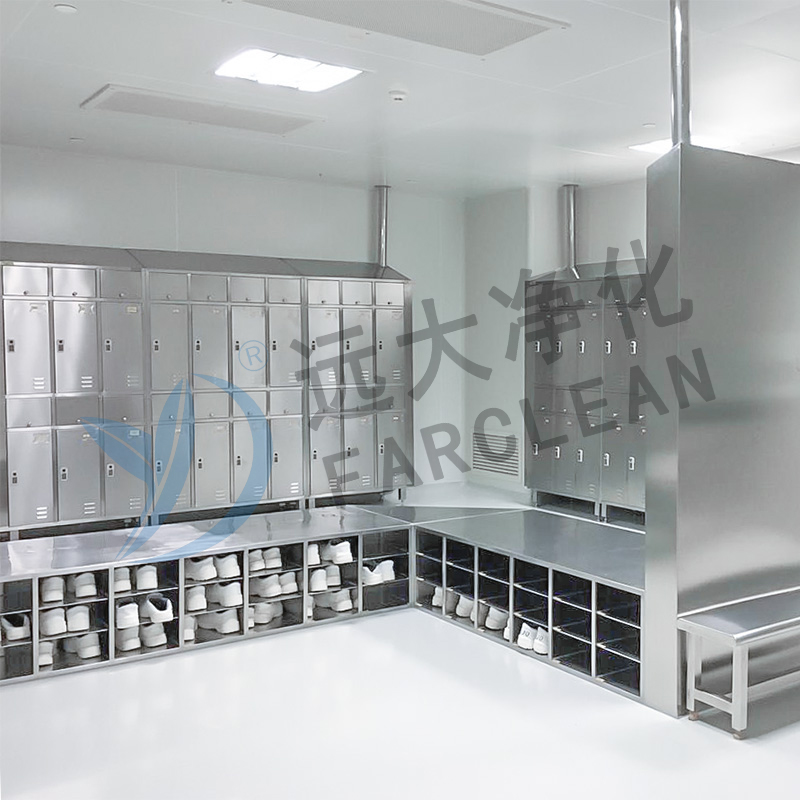 Armoire de rangement de vêtements pour salle blanche en acier inoxydable
