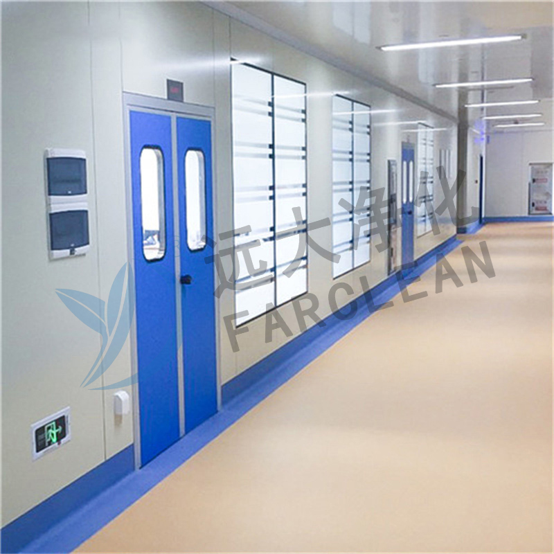 Portes de salle blanche à panneaux en résine mélamine